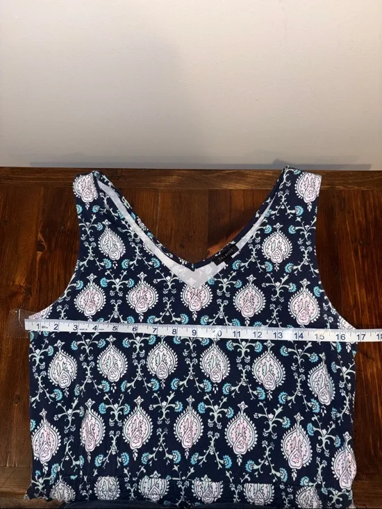 TALBOTS BOHEMIAN FLORAL JERSEY MAXI DRESS SIZE S - Picture 9 of 11